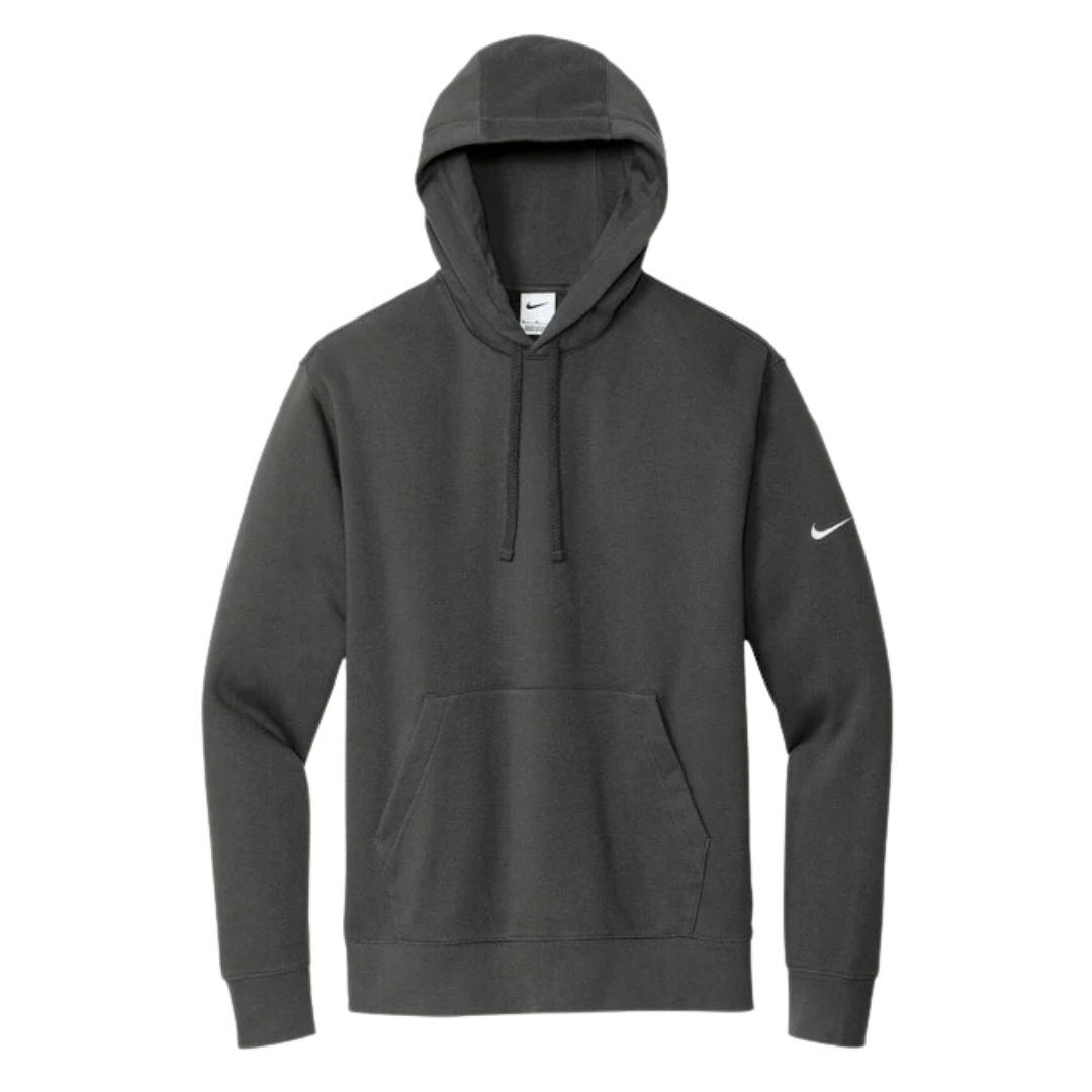 NIKE CLUB FLEECE SLEEVE SWOOSH PULLOVER HOODIE.