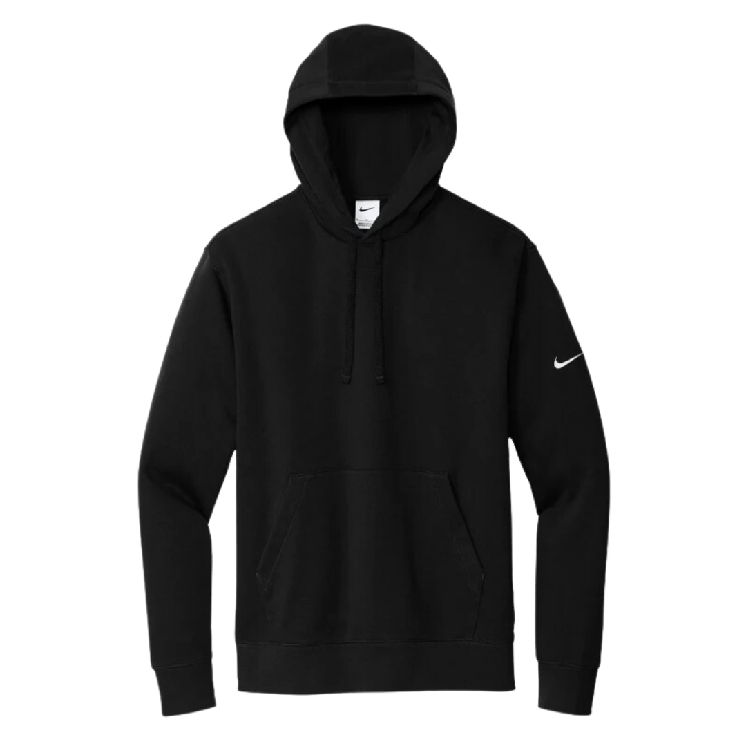 NIKE CLUB FLEECE SLEEVE SWOOSH PULLOVER HOODIE.