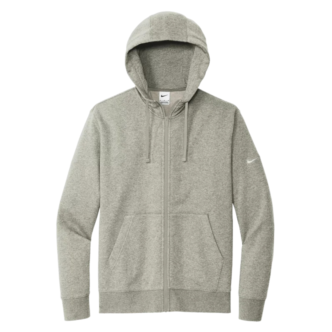 NIKE CLUB FLEECE SLEEVE SWOOSH FULL ZIP HOODIE.