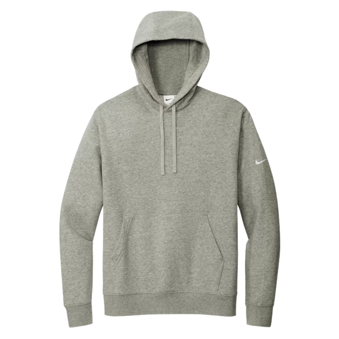 NIKE CLUB FLEECE SLEEVE SWOOSH PULLOVER HOODIE.