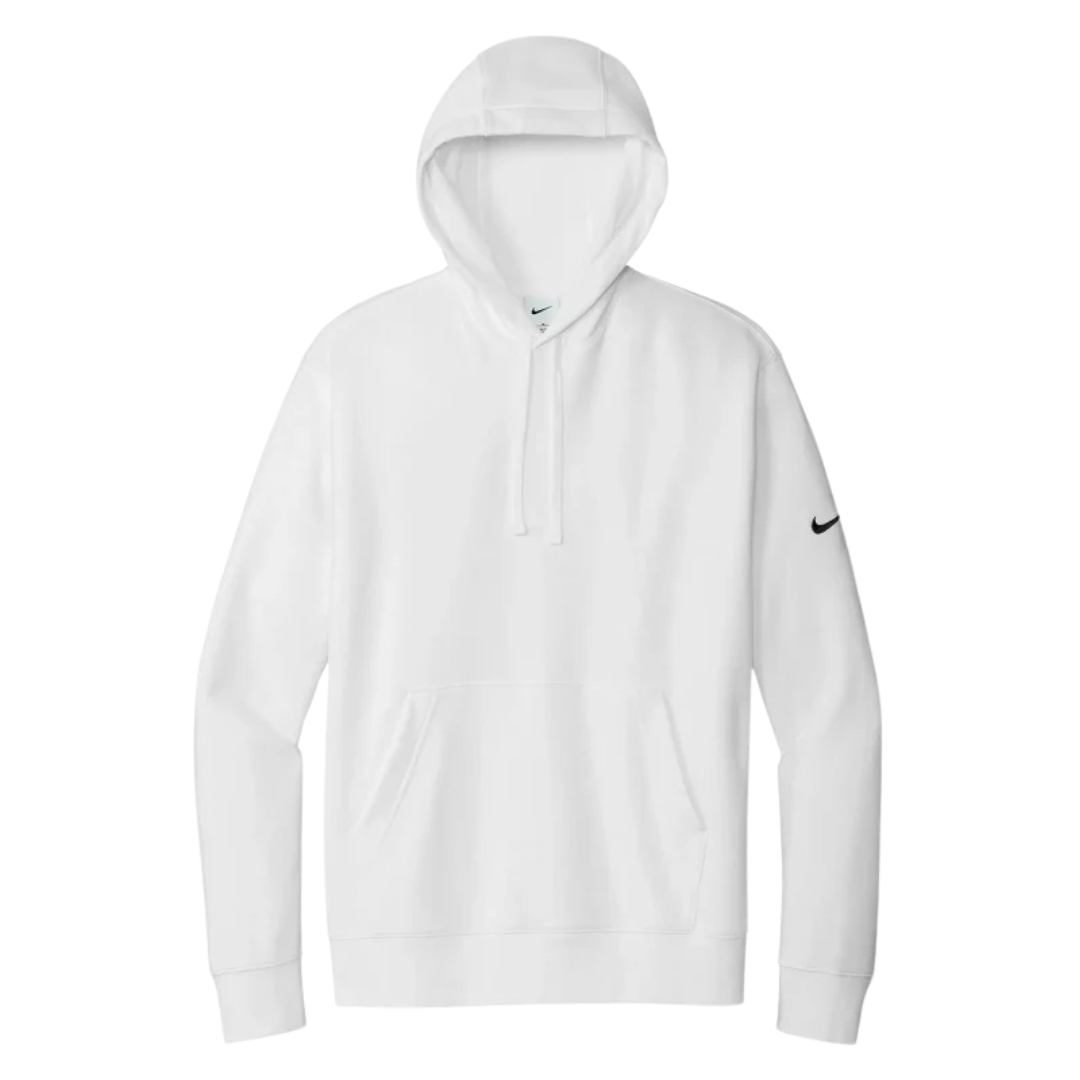 NIKE CLUB FLEECE SLEEVE SWOOSH PULLOVER HOODIE.